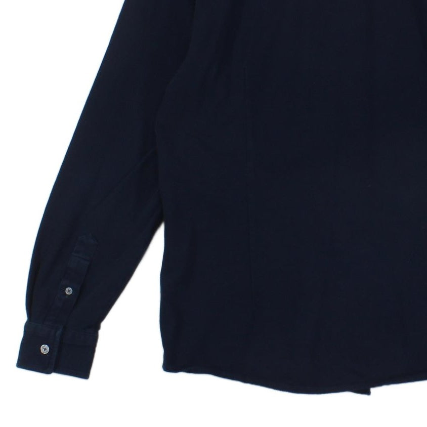 Mens Shirt Slim Long Sleeve Cotton