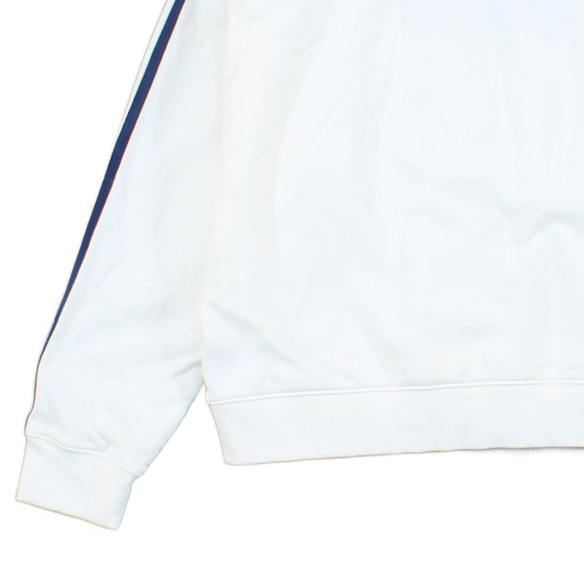 Womens Sweatshirt Embroidered Logo Stripes