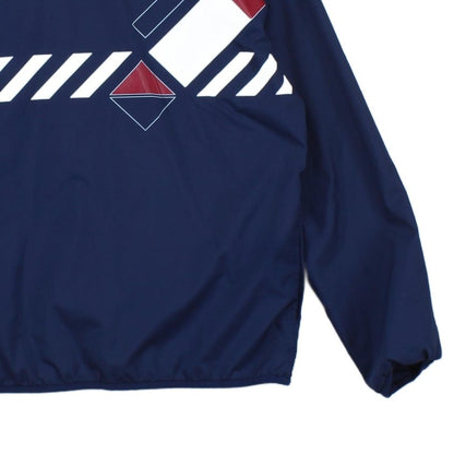 Mens Track Jacket 1/4 Zip Streetwear Logo Retro