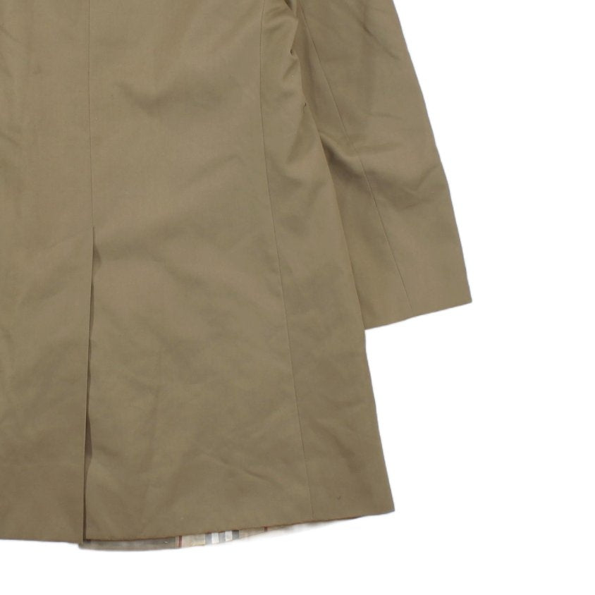 Womens Trench Coat Plaid Lining Classic