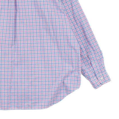 Mens Check Shirt Stretch Button Up