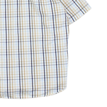Mens Plaid Shirt Short Sleeve