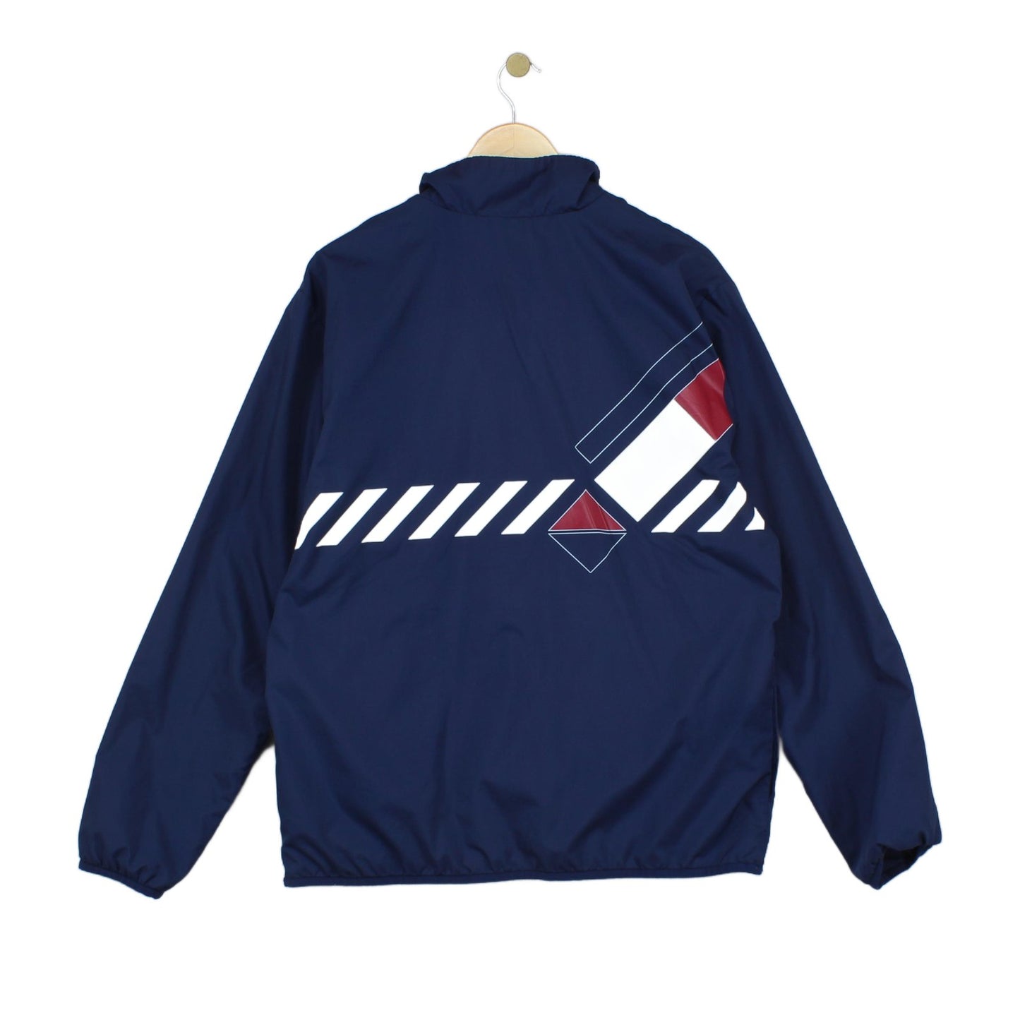 Mens Track Jacket 1/4 Zip Streetwear Logo Retro