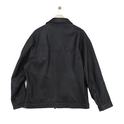 Mens Leather Jacket Full Zip