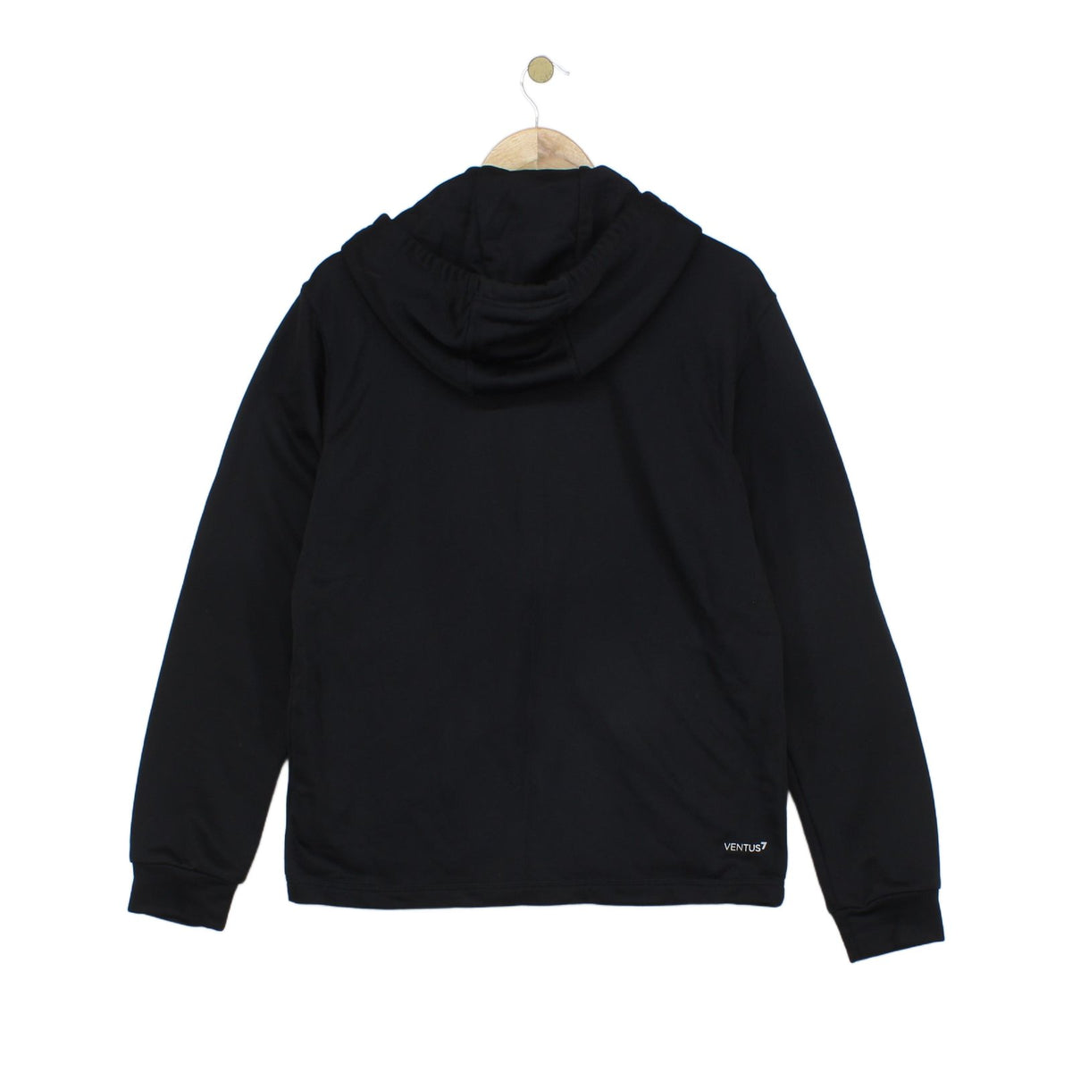 Mens Hoodie Full Zip Logo Sleeve