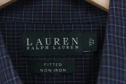 Mens Check Shirt Fitted Non Iron