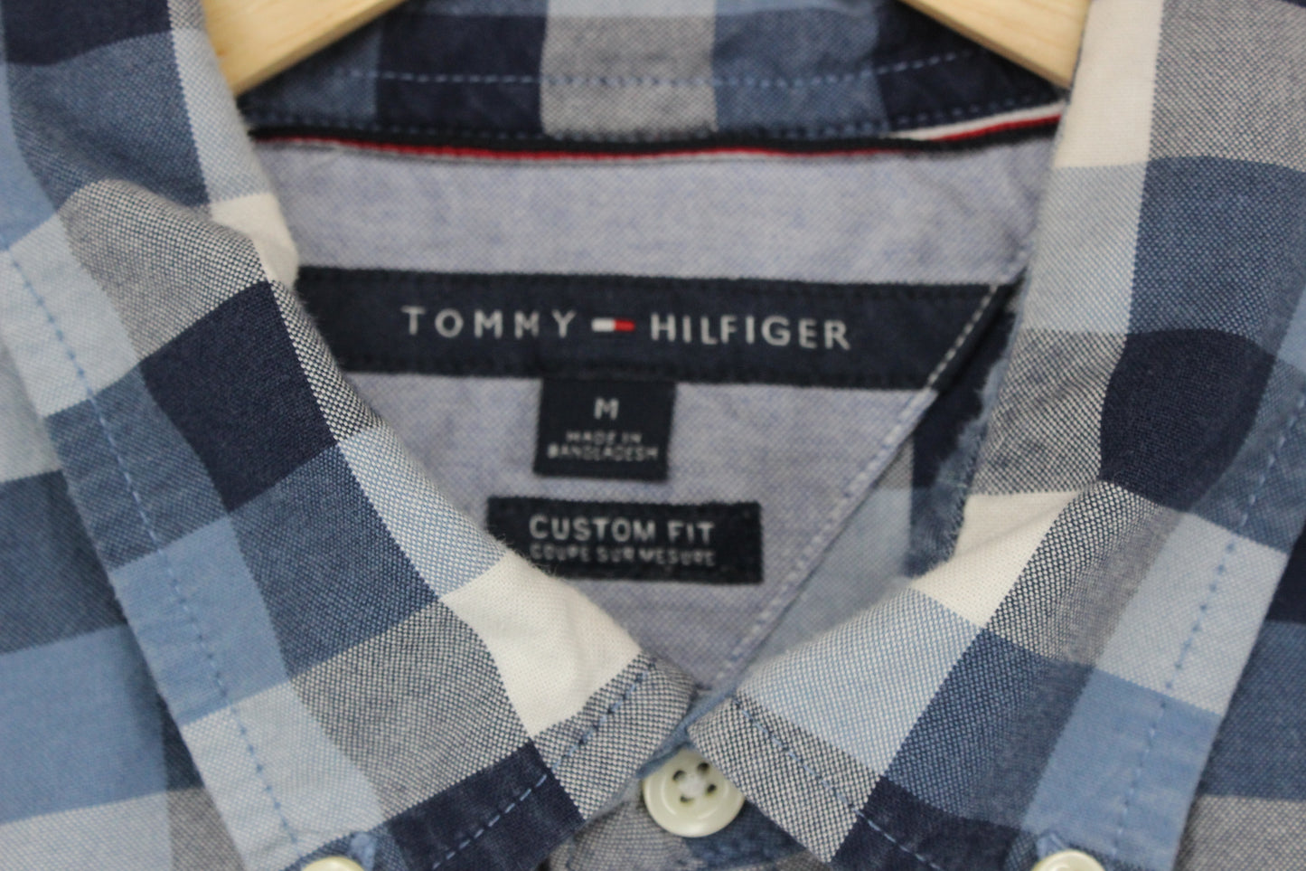 Mens Shirt Check Long Sleeve Custom Fit