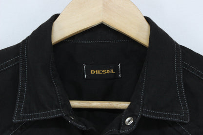 Mens Denim Shirt Long Sleeve Western Snap