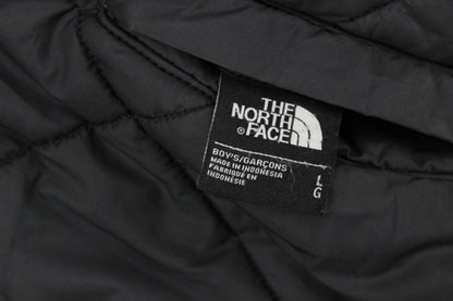 Boys Quilted Jacket Hooded Full Zip Reversible