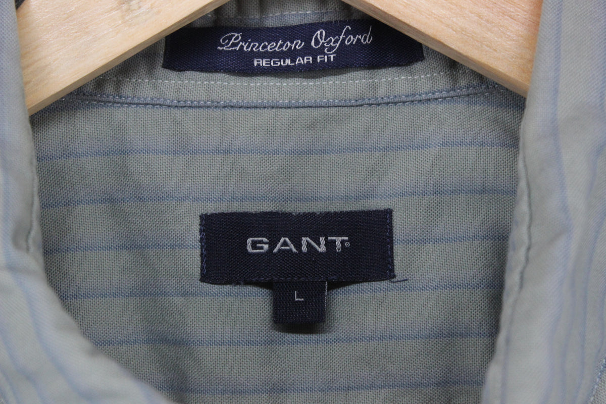 Mens Striped Shirt  Casual Button Down Short Sleeve