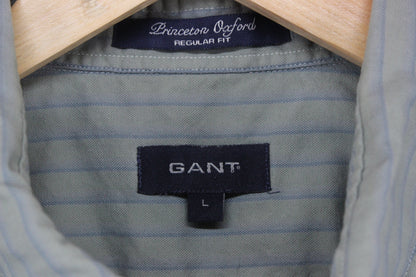 Mens Striped Shirt  Casual Button Down Short Sleeve