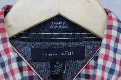 Mens Check Shirt Long Sleeve Snap