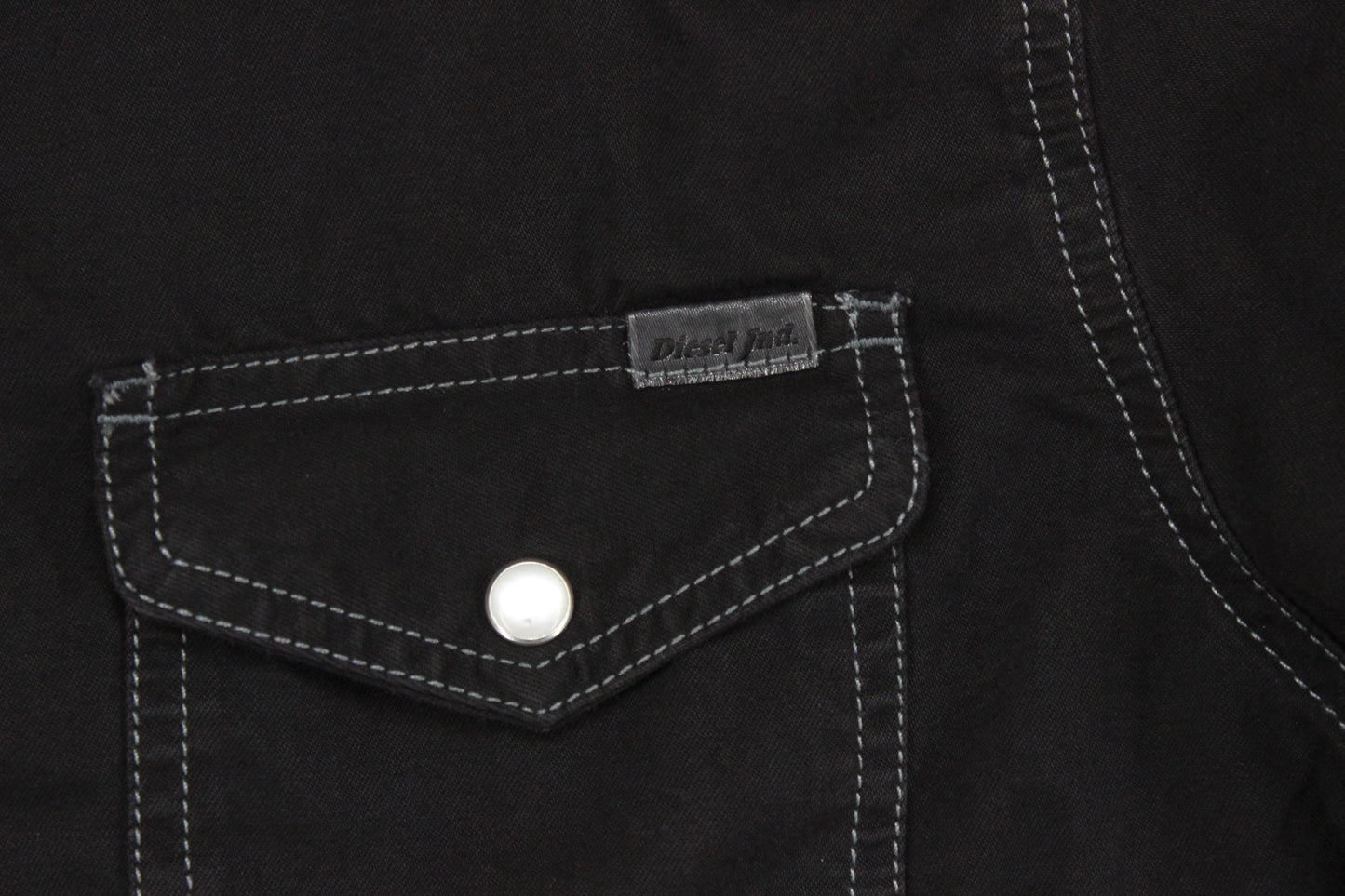 Mens Denim Shirt Long Sleeve Western Snap