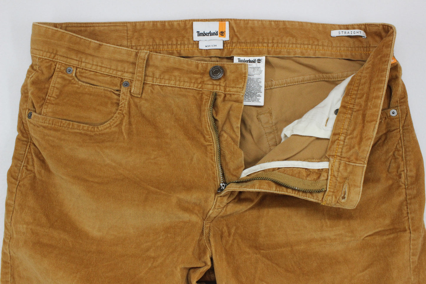 Mens Corduroy Trousers Durable Straight Fit