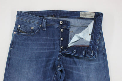 Mens Larkee Jeans Regular Straight Stretch Denim