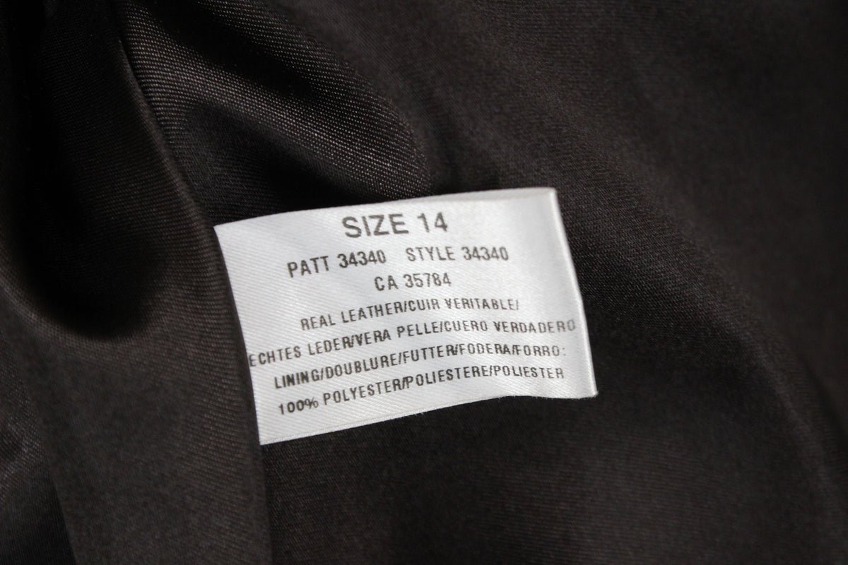 Womens Leather Jacket Long Sleeve