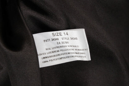 Womens Leather Jacket Long Sleeve