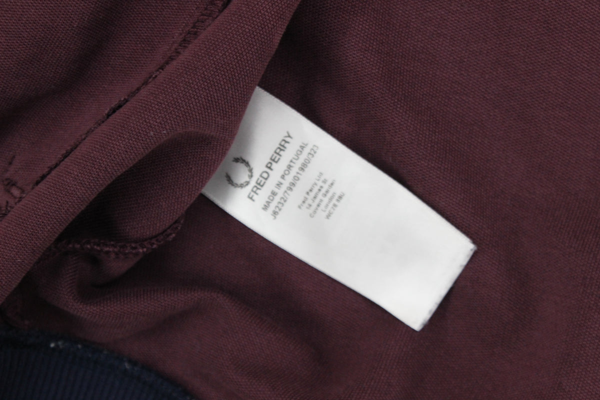 Mens Track Jacket Full Zip Mod 80S Casuals