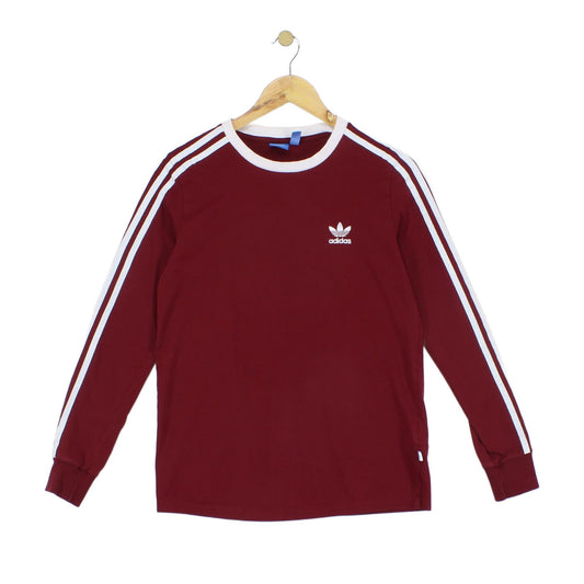 Womens T-Shirt Athletic Retro Long Sleeve