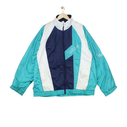 Mens Track Jacket Full Zip Colour Block