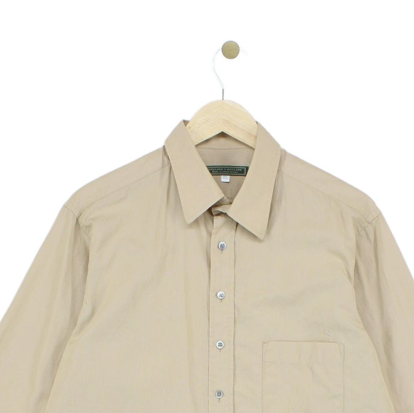 Mens Shirt Uk Made Button Up Long Sleeve