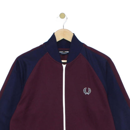 Mens Track Jacket Full Zip Mod 80S Casuals