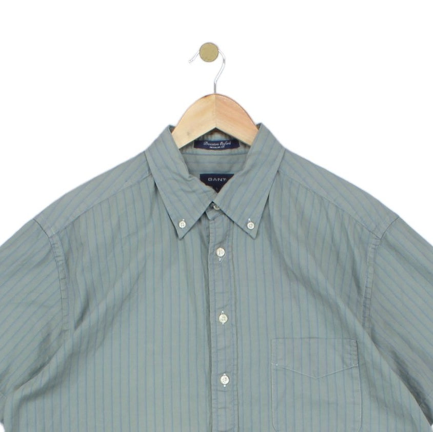 Mens Striped Shirt  Casual Button Down Short Sleeve
