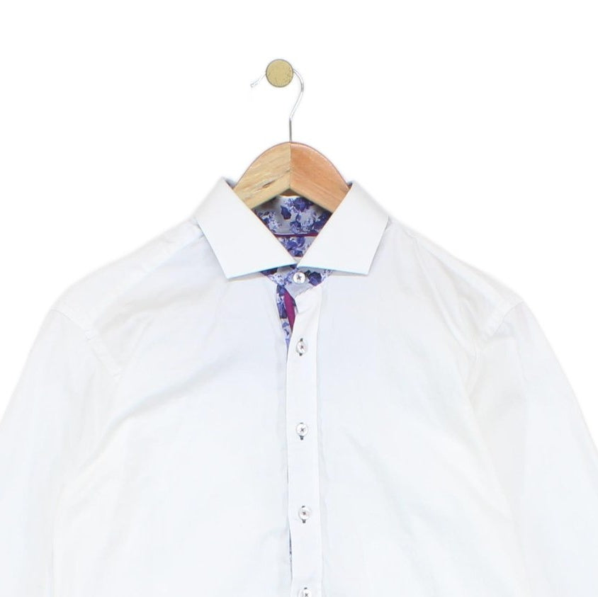 Mens Shirt Long Sleeve Collar Formal