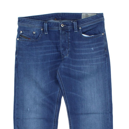 Mens Larkee Jeans Regular Straight Stretch Denim