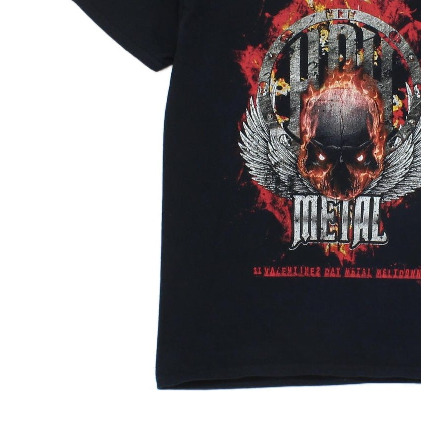 Mens Vintage Band T Shirt Heavy Metal Graphic