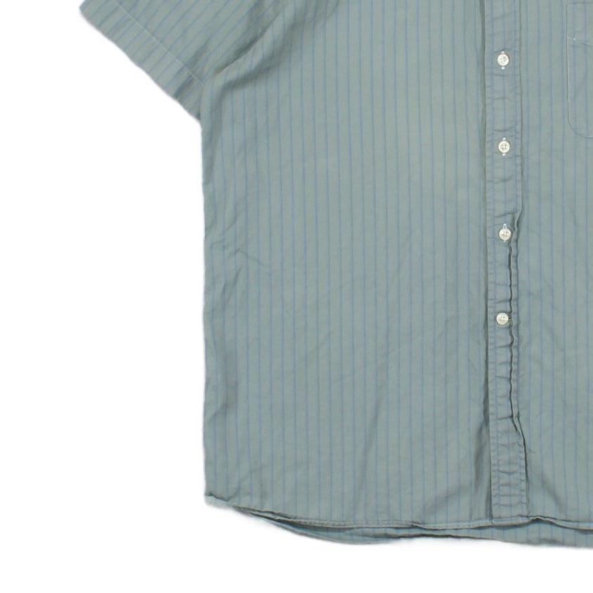 Mens Striped Shirt  Casual Button Down Short Sleeve