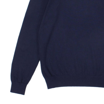 Mens Jumper Crew Neck Knit Cotton Wool