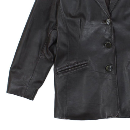 Womens Leather Jacket Long Sleeve