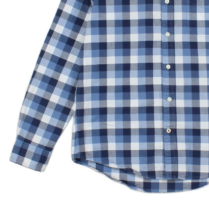 Mens Shirt Check Long Sleeve Custom Fit