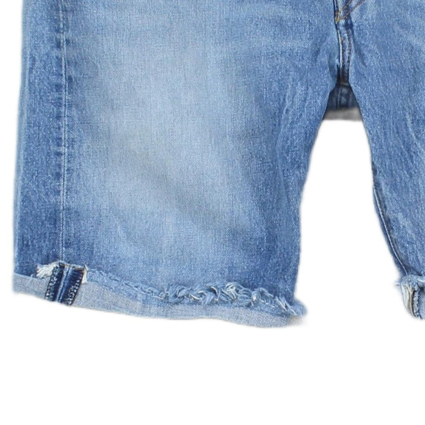 Mens Denim Shorts Classic Cut Offs Raw Hem