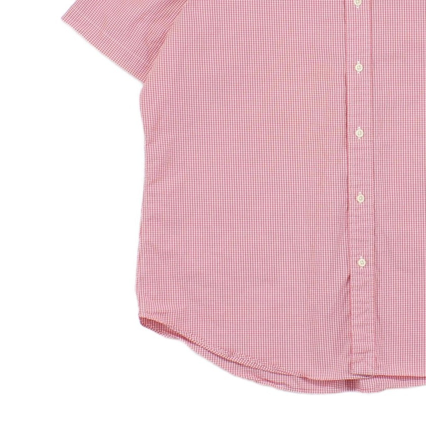 Mens Check Shirt Short Sleeve Classic Fit