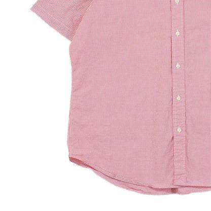 Mens Check Shirt Short Sleeve Classic Fit