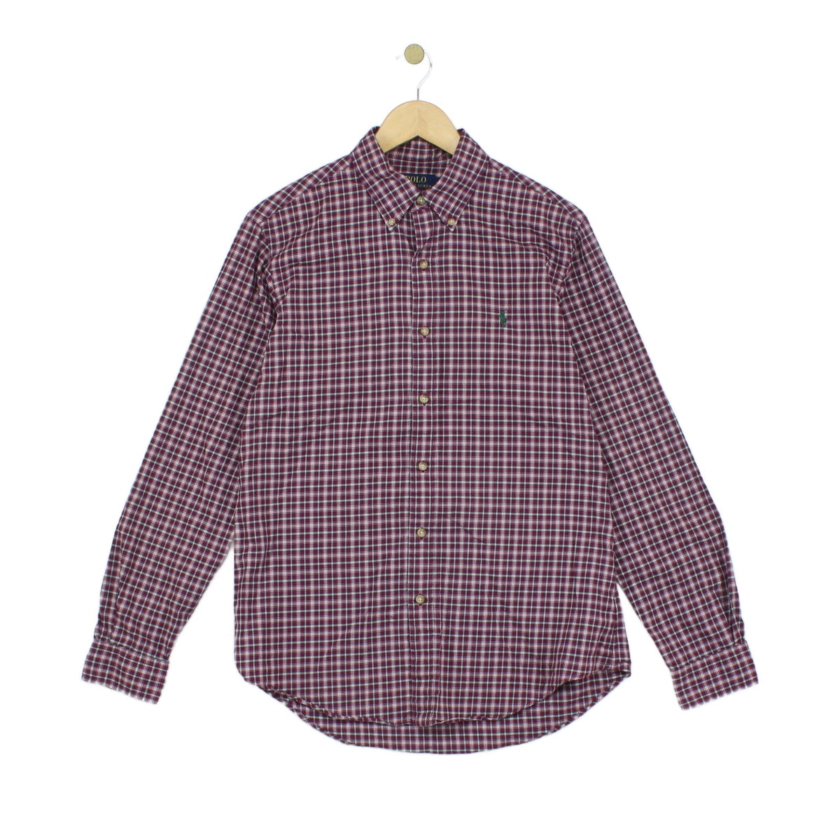 Mens Check Shirt Custom Fit Button Down
