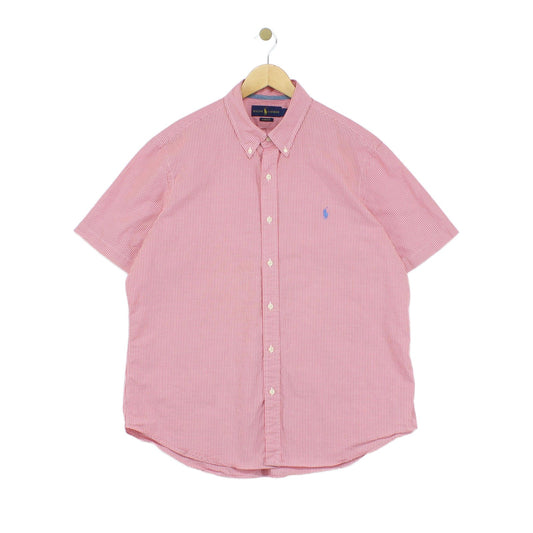 Mens Check Shirt Short Sleeve Classic Fit