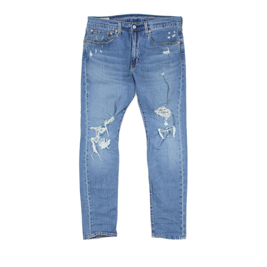 Mens 512 Jeans Tapered Distressed Straight Leg Denim
