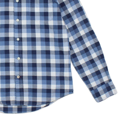 Mens Shirt Check Long Sleeve Custom Fit