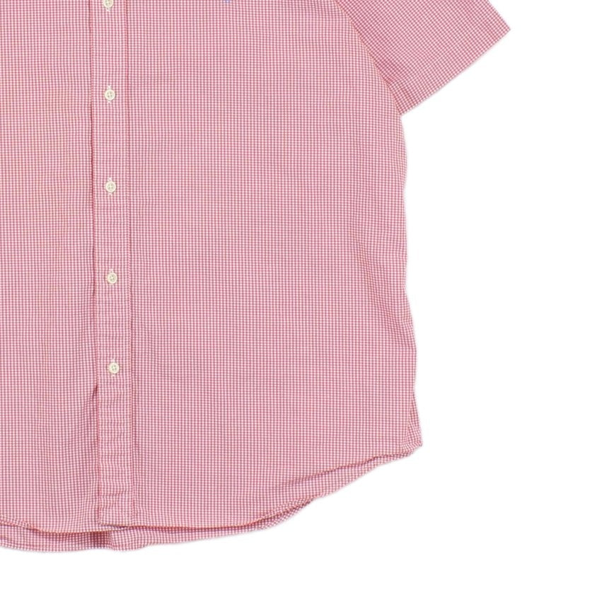 Mens Check Shirt Short Sleeve Classic Fit