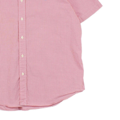 Mens Check Shirt Short Sleeve Classic Fit
