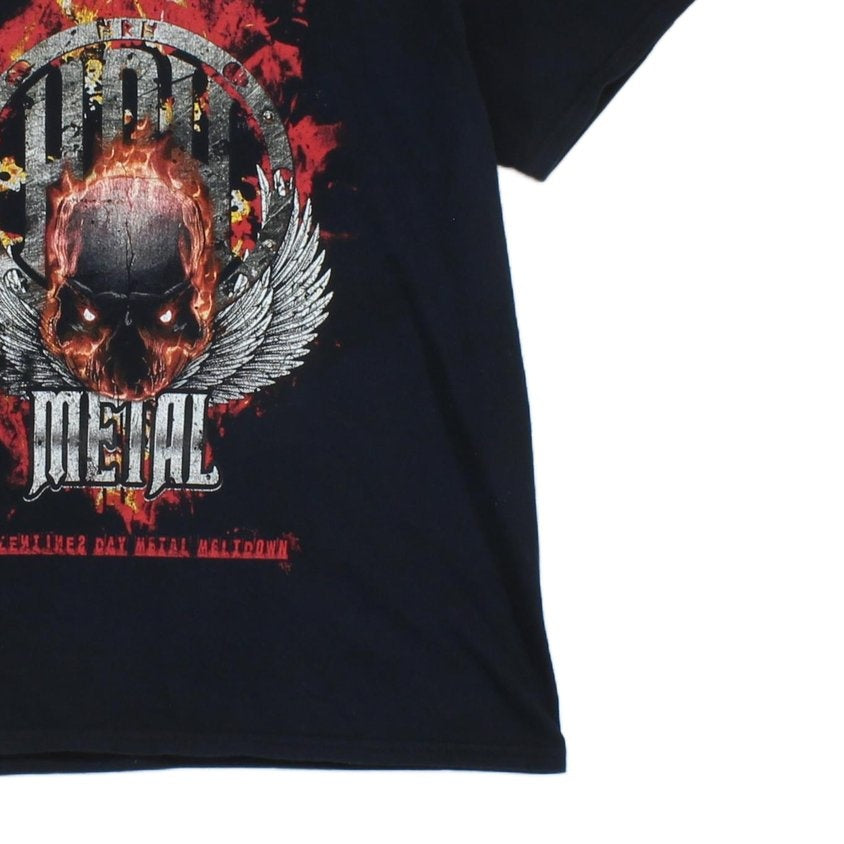 Mens Vintage Band T Shirt Heavy Metal Graphic