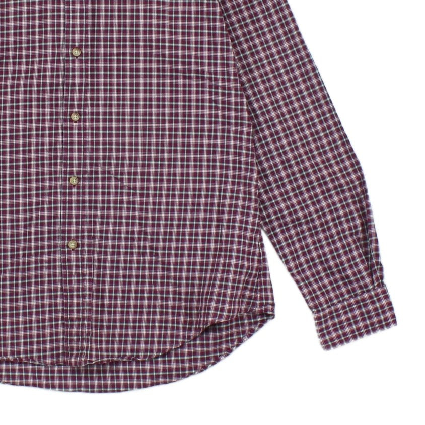 Mens Check Shirt Custom Fit Button Down