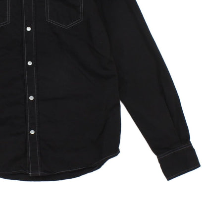Mens Denim Shirt Long Sleeve Western Snap