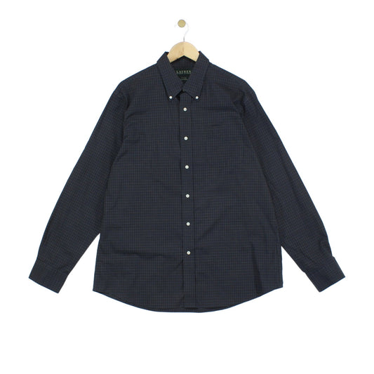 Mens Check Shirt Fitted Non Iron