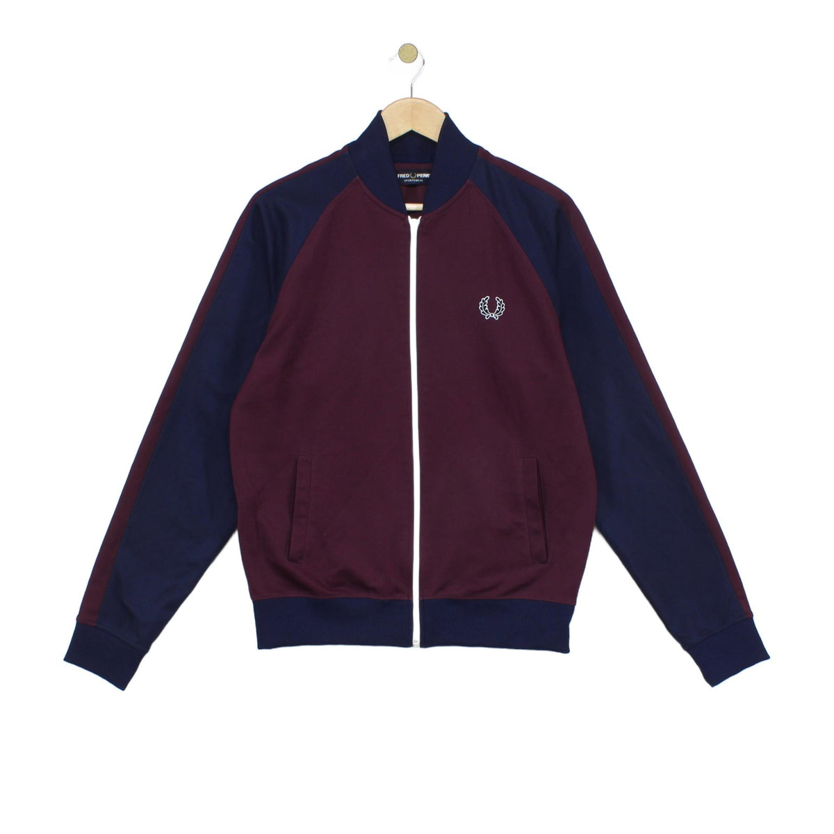 Mens Track Jacket Full Zip Mod 80S Casuals