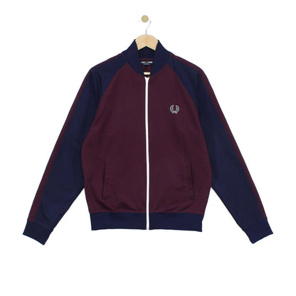 Mens Track Jacket Full Zip Mod 80S Casuals
