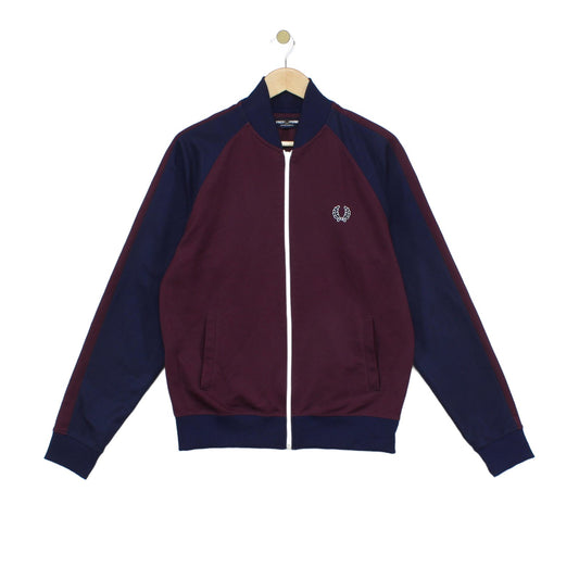 Mens Track Jacket Full Zip Mod 80S Casuals